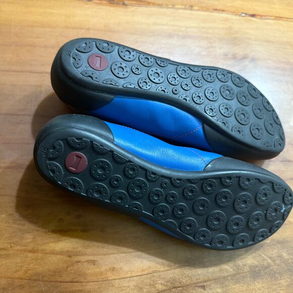 Camper Slip on Shoes Women's 38 US 8 mary jane Leather Black Blue - Picture 8 of 8